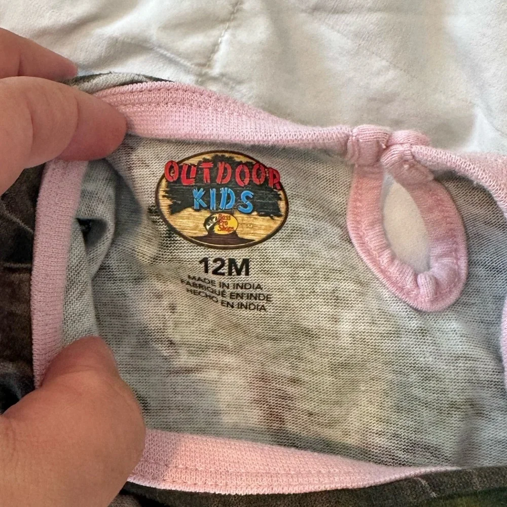 Bass Pro Shops Tutu Camo Short-Sleeve Bodysuit for Babies